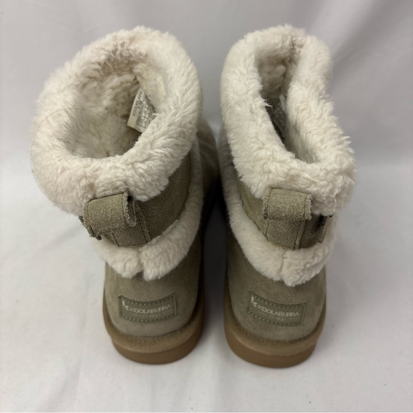 UGG Womans Koolaburra Size 10 USA Mini Barley Suede Boots Dune Gray 1133079 - Picture 5 of 13